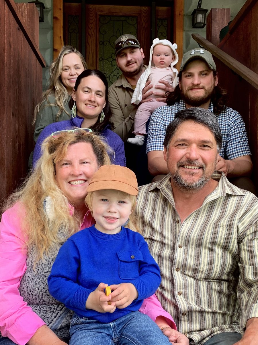 Jenny Chissus with her family in Seldovia