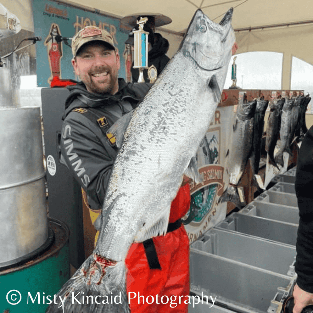 The 2024 Homer King Salmon Derby Winner! Our very own Chris Keithley