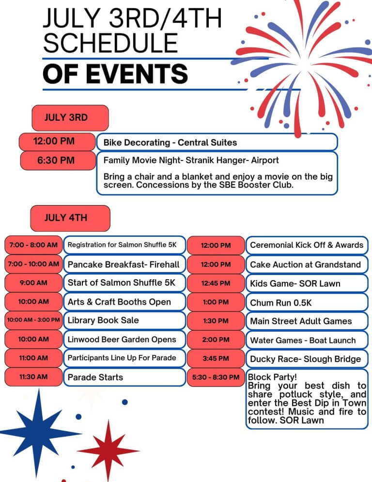 July 3rd & 4th Schedule of Events : Seldovia.com