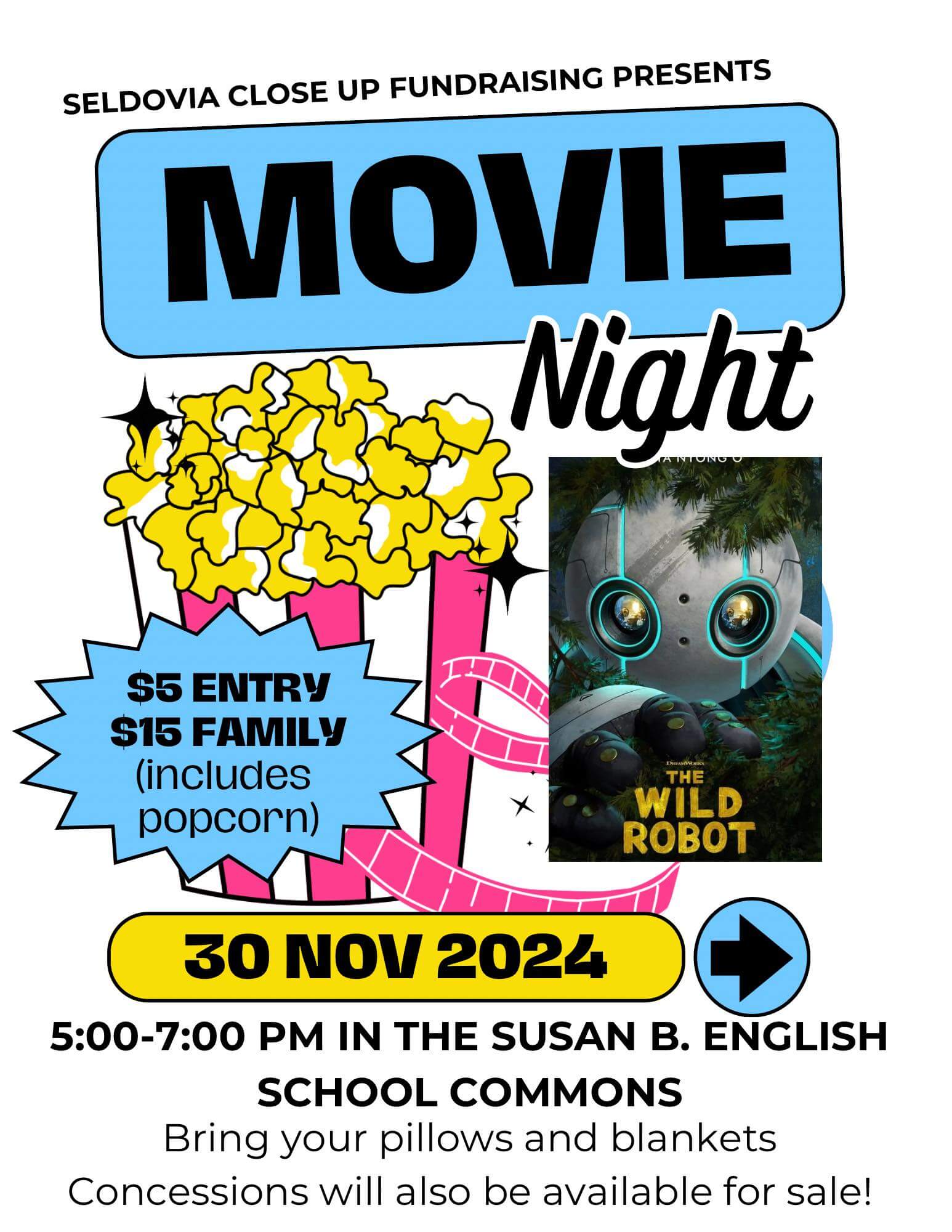 Seldovia Close Up Fundraising Presents Movie Night Wild Robot